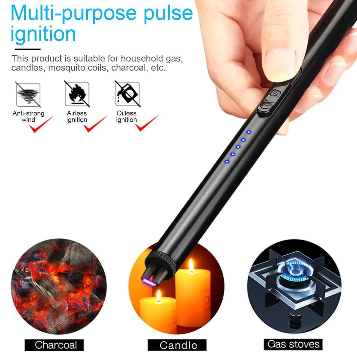 Windproof Electric Lighter My Store