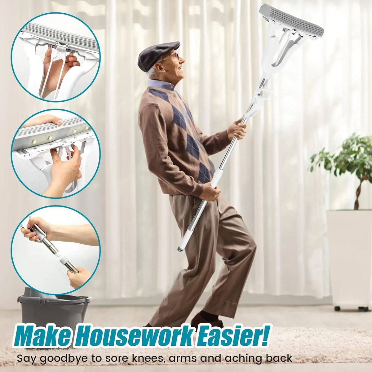 Adjustable Squeeze mop My Store