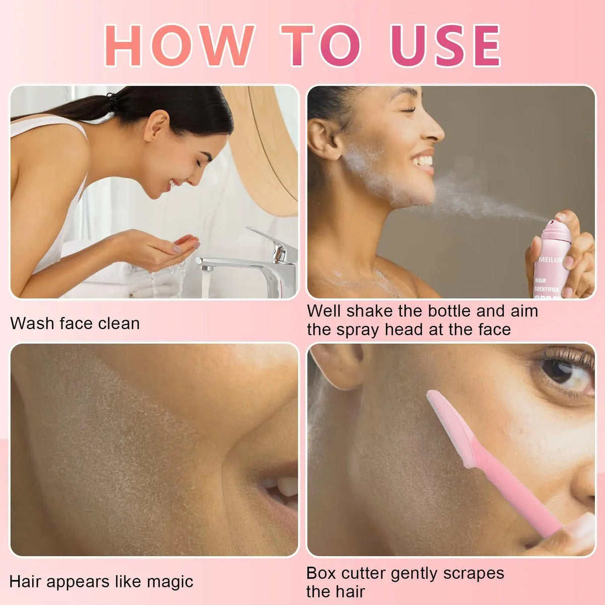 Hair Identifier Spray-4 Razors My Store