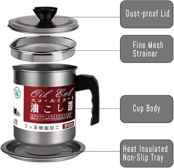 1.4L Stainless Steel Oil Pot My Store