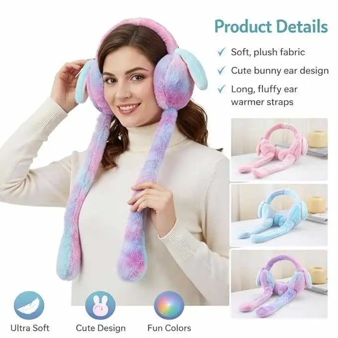 Cute Rabbit Earmuffs for Girls My Store