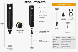 Rechargeable Milk Frother My Store
