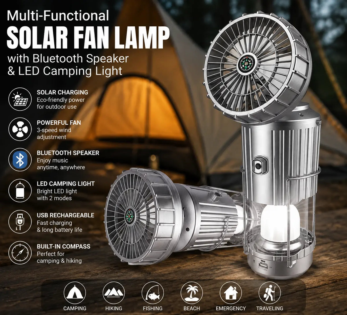 Multi-use Fan,Speaker & Light My Store