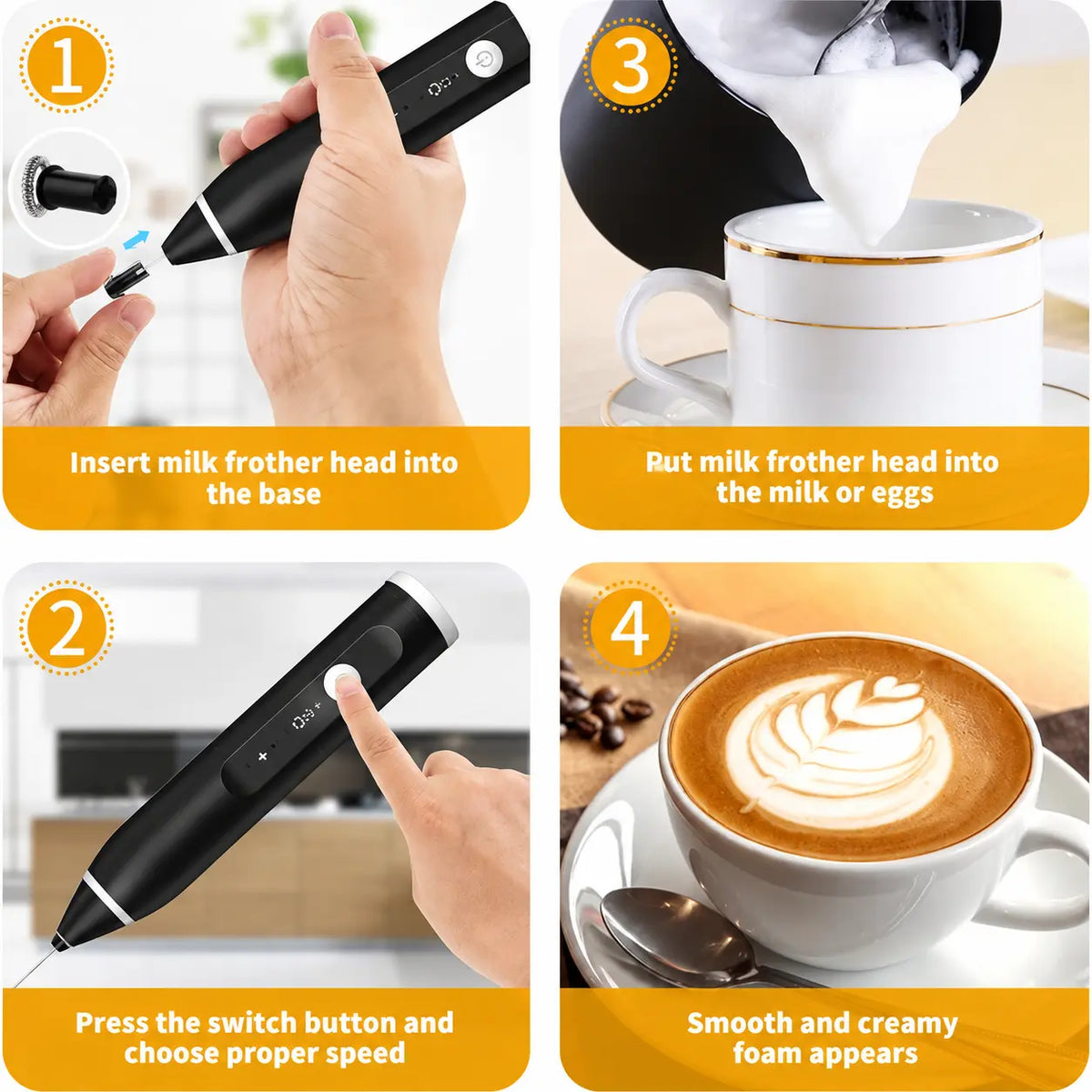 Rechargeable Milk Frother My Store